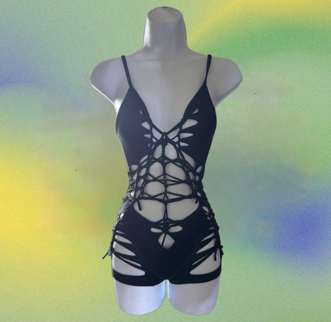 WEBBED ENIGMA BODYSUIT